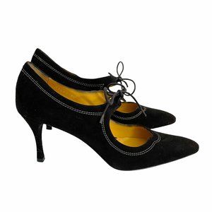 Lambertson Truex Suede Front-Tie Heels